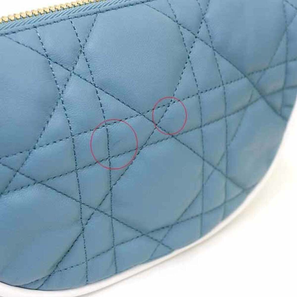 CHRISTIAN DIOR Black Lambskin Leather Shoulder Bag - Picture 4 of 6